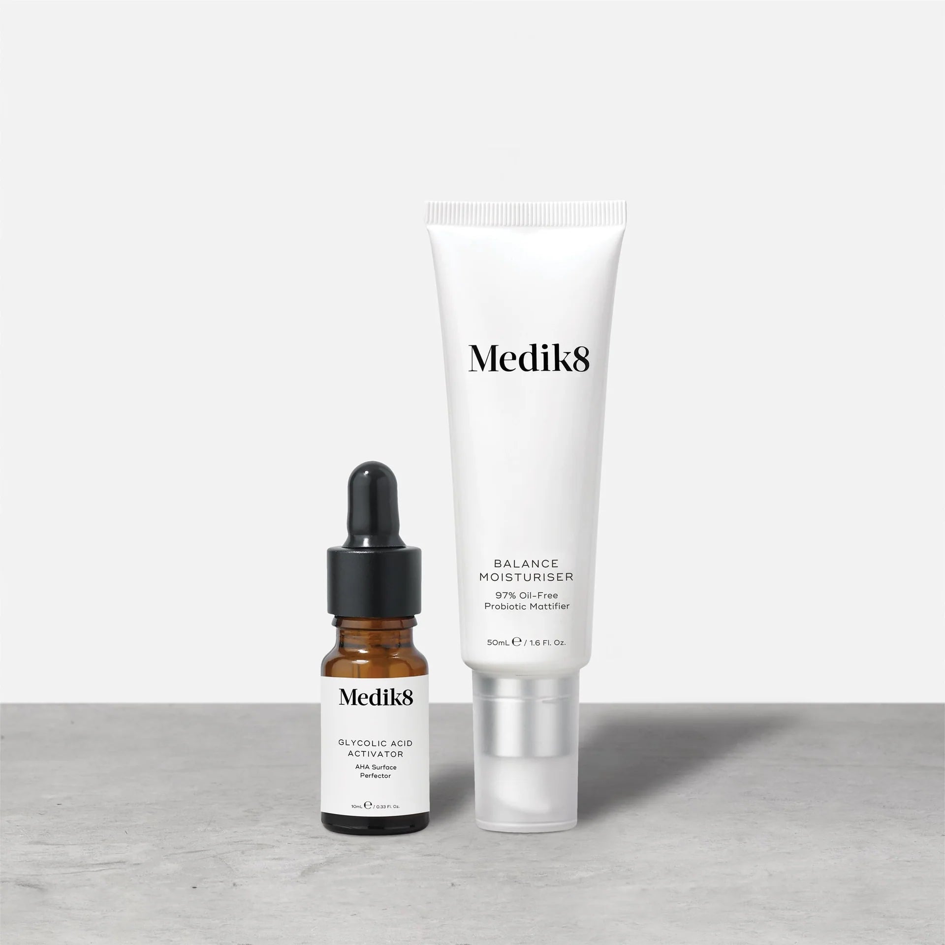 BALANCE MOISTURISER™ & GLYCOLIC ACID ACTIVATOR™ Matizador Probiótico 97% Libre de Aceite con Perfeccionador de Superficie AHA